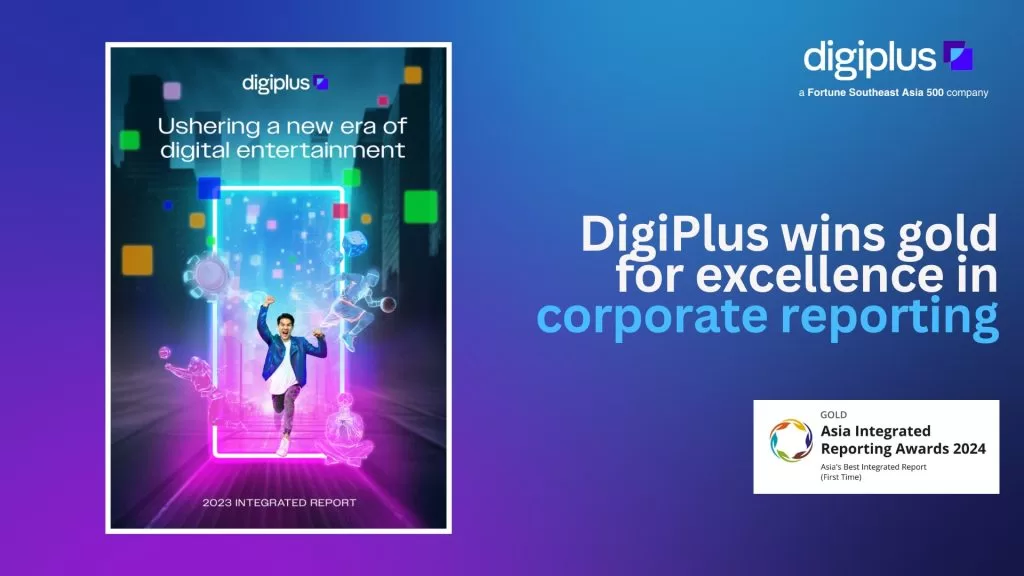 DigiPlus wins gold for excellence in corporate reporting