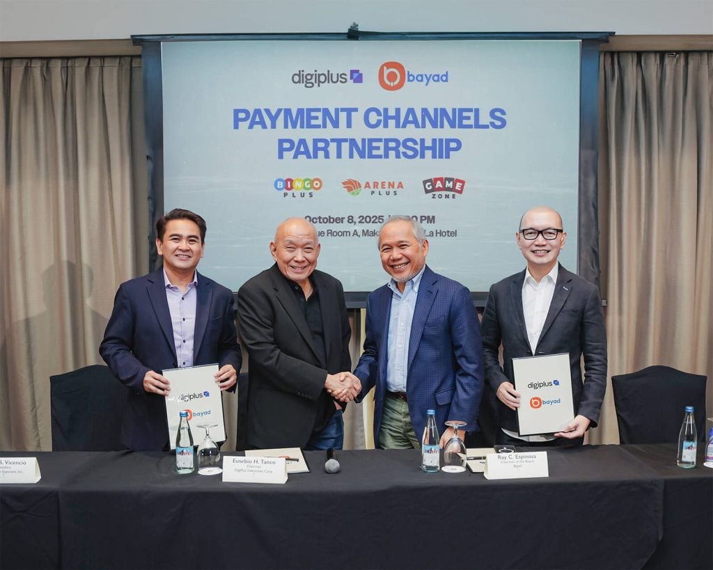 DigiPlus signs exclusive partnership with Bayad for BingoPlus, ArenaPlus, and GameZone customers