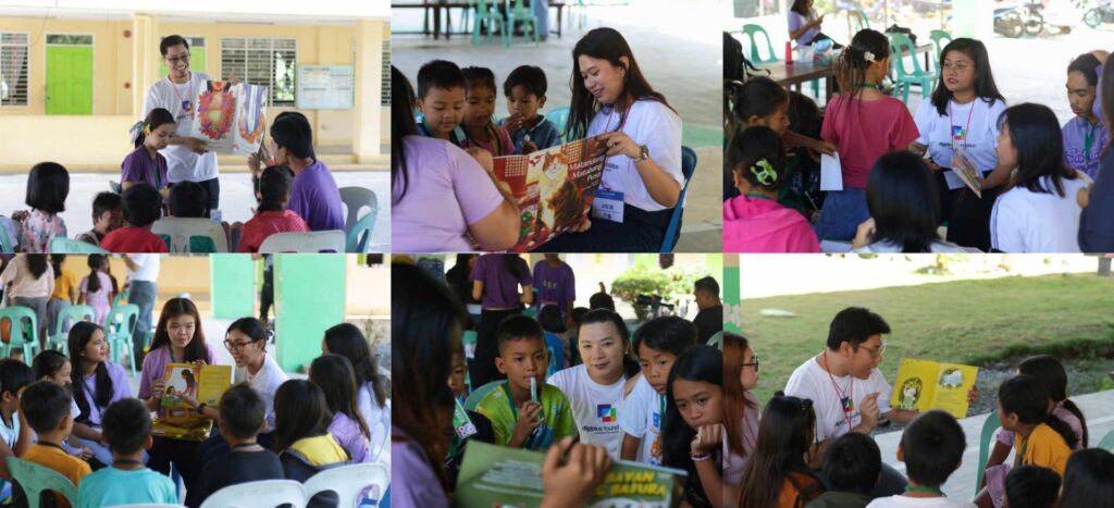 DigiPlus employees volunteered their time and joined storytelling activities, engaging directly with children during themobile library program.