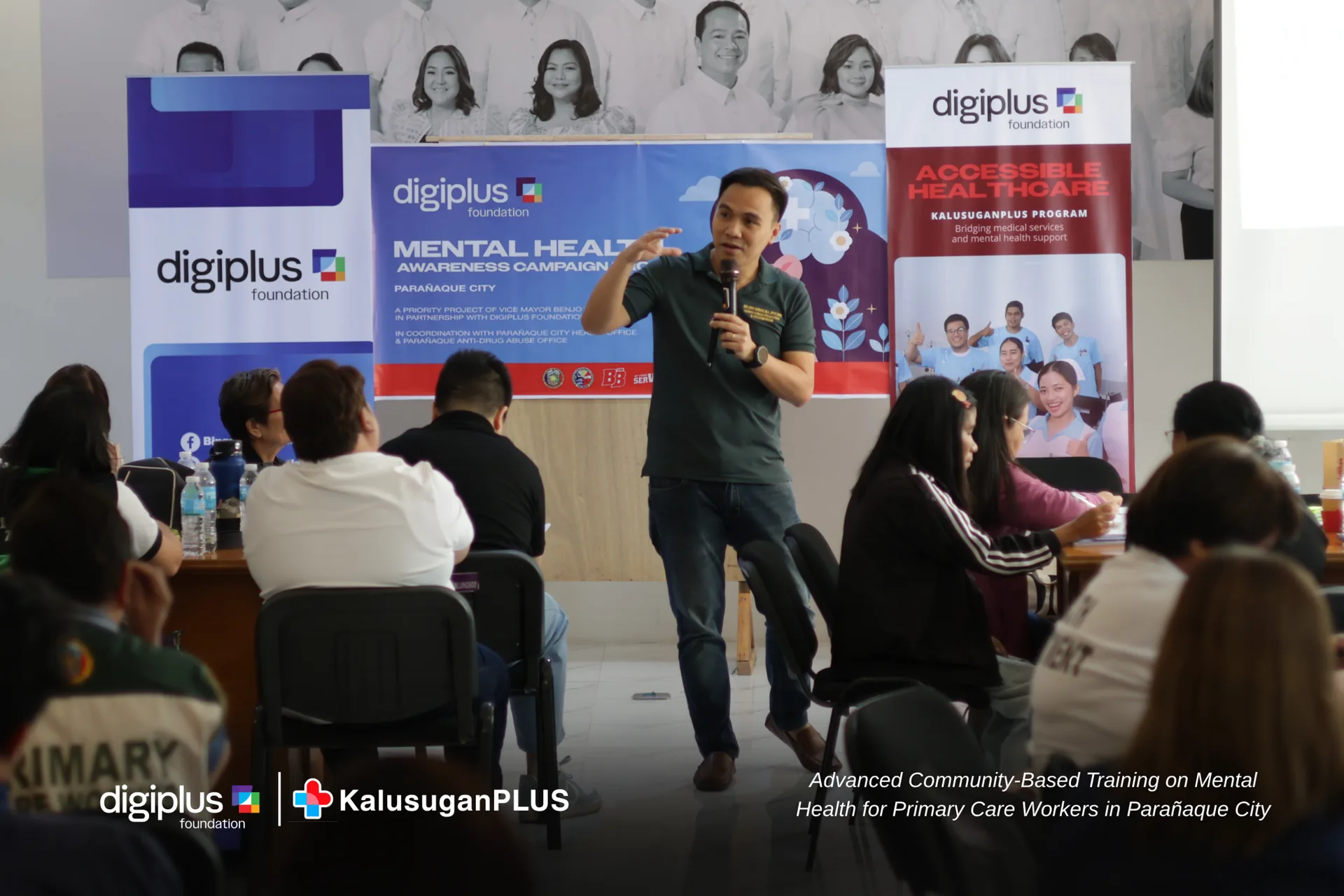 A speaker at the Advanced Community-Based Training on Mental Health for Primary Care Workers in Parañaque City