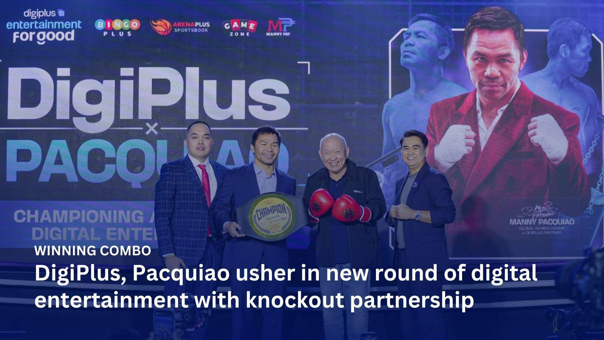 Key visual: Winning combo, DigiPlus, Pacquiao usher in new round of digital entertainment with knockout partnership
