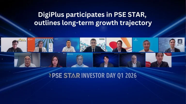 Key visual: DigiPlus participates in PSE STAR, outlines long-term growth trajectory, over the PSE STAR Investor Day Q1 2026 panel