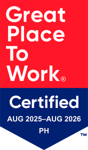 Great Place To Work certified badge for 2025 to 2026