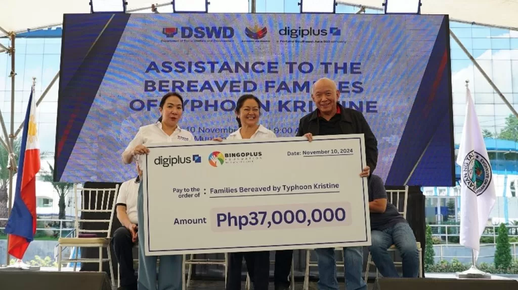 BingoPlus Foundation gives ₱37M aid to families of Typhoon Kristine casualties